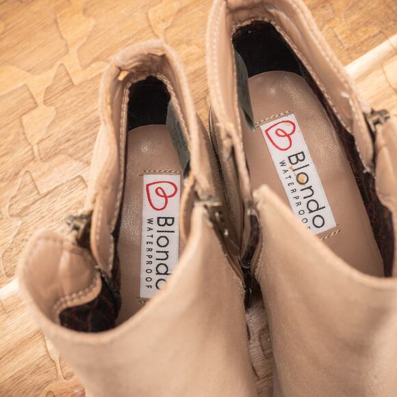 Blondo Boots Womens‎ 8.5 M Ankle Bootie Waterproof Brown Suede Leather B6269295 - Picture 6 of 9